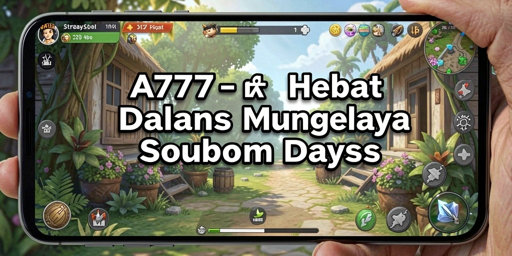Tampilan gameplay menarik dalam A7777 dengan pertempuran strategis.
