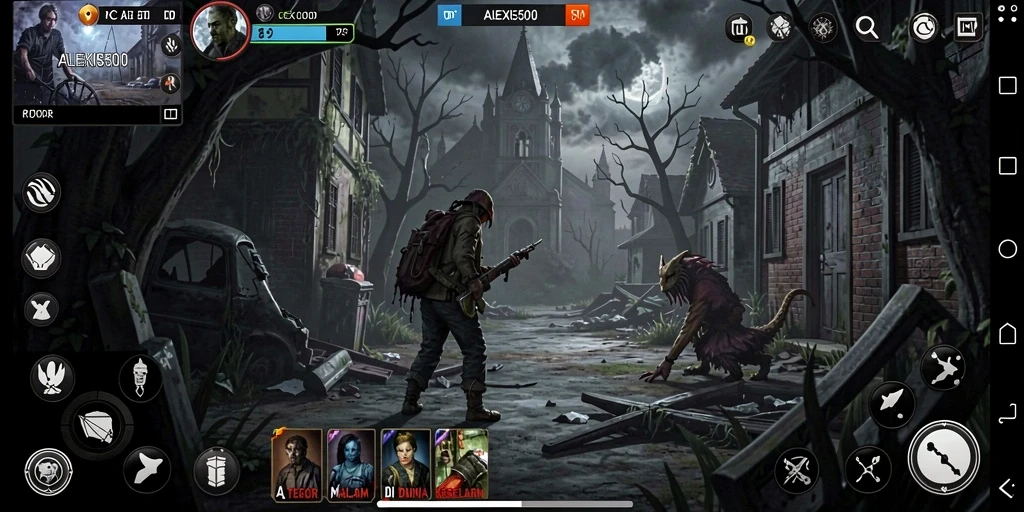 Gameplay ALEXIS500 dengan suasana Horror yang mencekam.