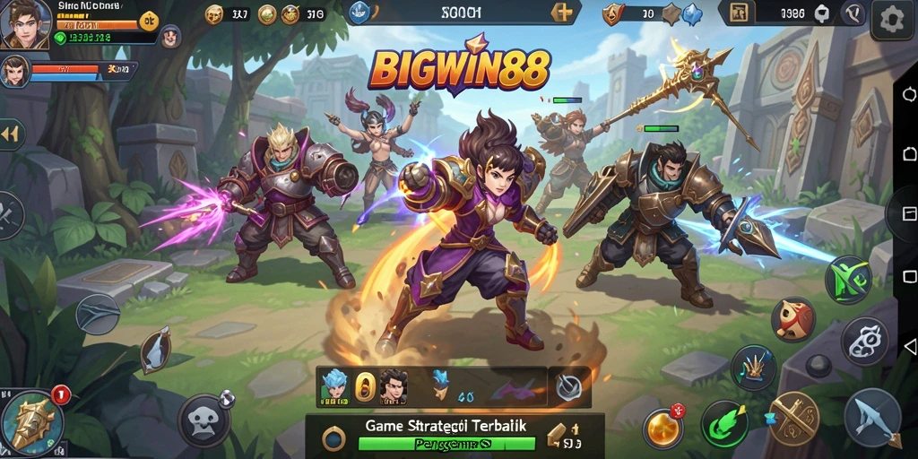 Tampilan seru gameplay SLG di BIGWIN88 dengan aksi mendebarkan.