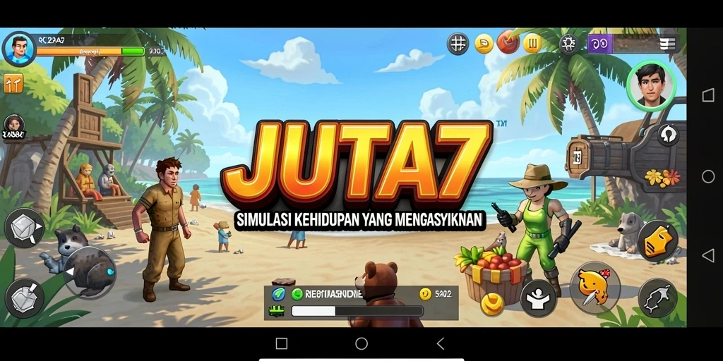 Screenshot JUTA7 menunjukkan pengalaman gameplay yang seru dalam simulasi kehidupan.