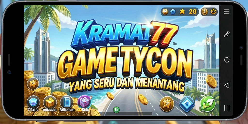 Screenshot gameplay KRAMAT77 yang menunjukkan pengelolaan bisnis Tycoon.
