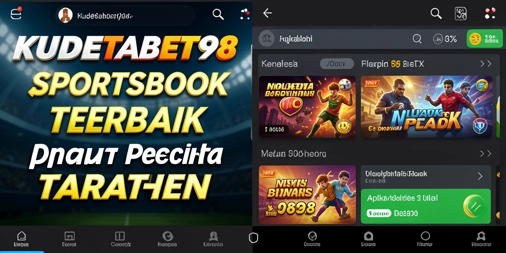 Tampilan antarmuka utama KUDETABET98 dengan berbagai pilihan taruhan.