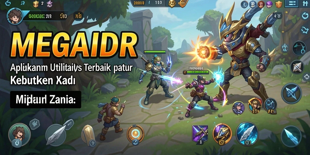 Screenshot utama MEGAIDR menampilkan antarmuka yang intuitif dan fitur sederhana.