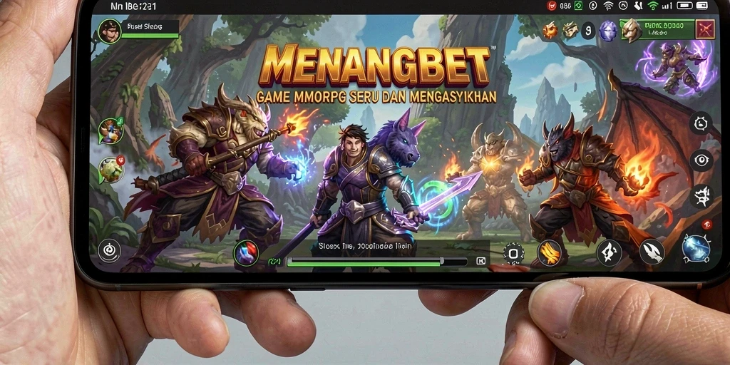 Tampilan aksi seru dalam permainan MMORPG MENANGBET yang menampilkan pertarungan epik.