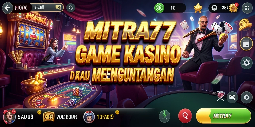 Tangkapan layar utama MITRA77 menampilkan gameplay Kasino yang menarik dan mengasyikkan.