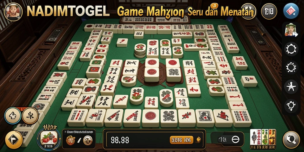 Tampilan gameplay seru Mahjong di NADIMTOGEL.