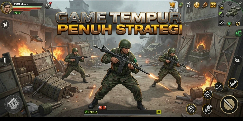 Gameplay PG11 menampilkan pertarungan dan strategi seru.