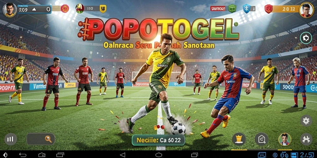 Tampilan aksi seru dalam gameplay POPOTOGEL yang menampilkan berbagai olahraga.