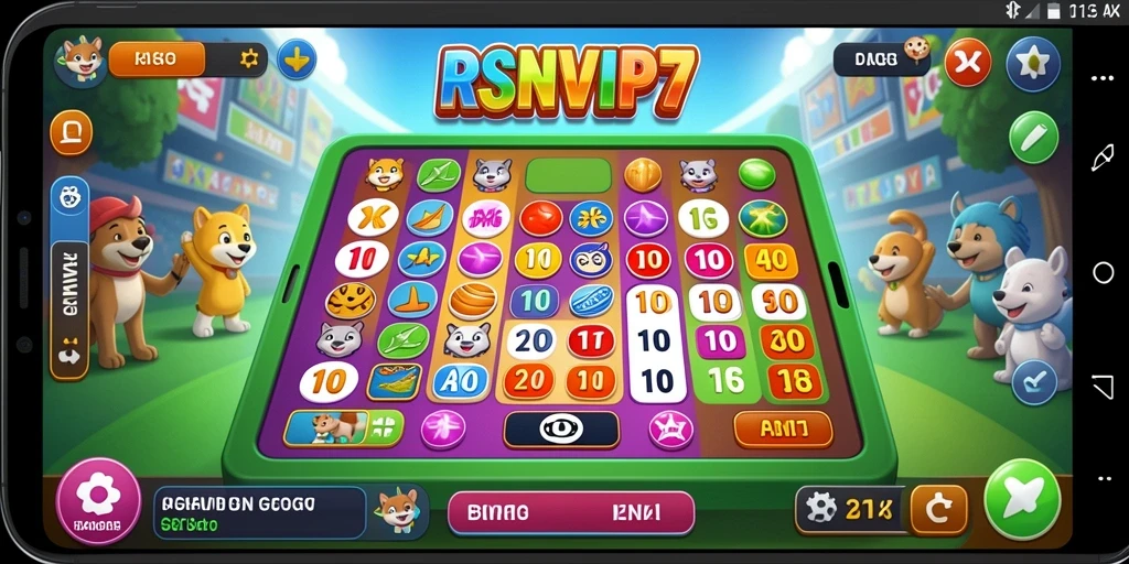 Tampilan gameplay Bingo yang menarik dan interaktif.