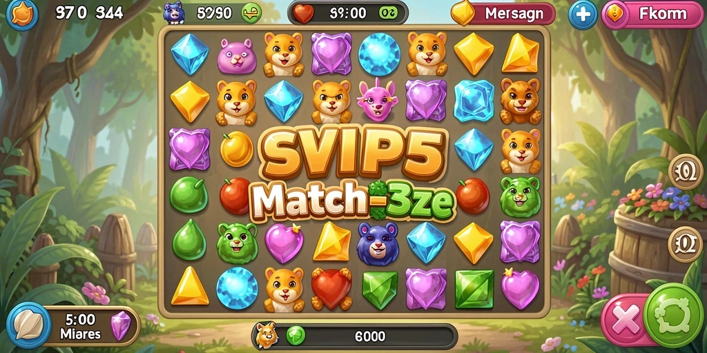 Tampilan gameplay <strong>SVIP5</strong> yang seru dengan kombinasi item Match-3.