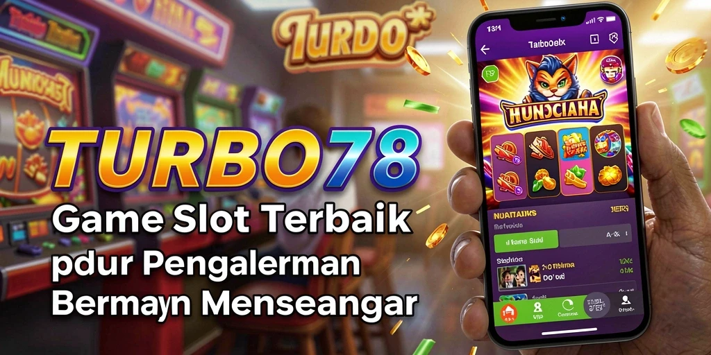 Tampilan utama TURBO78 yang menarik dengan gameplay slot yang seru.
