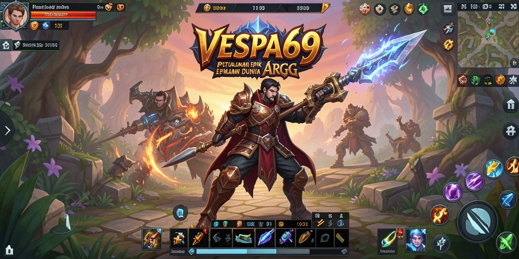 Tampilan gameplay VESPA69 yang mendebarkan dan penuh aksi.