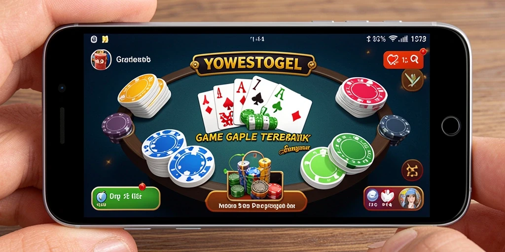 Screenshot permainan Gaple YOWESTOGEL menampilkan suasana seru dan interaktif.
