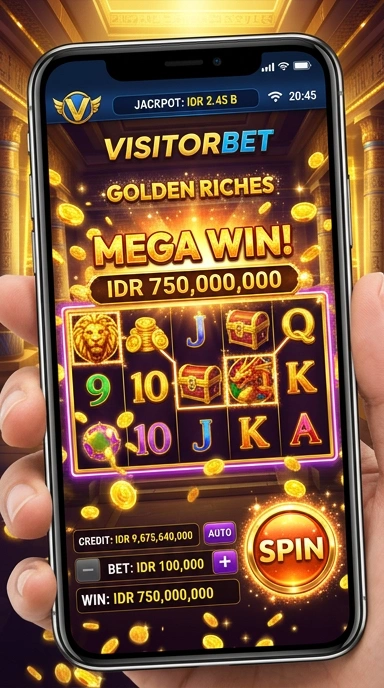 Tangkapan layar aplikasi visitorbet dengan antarmuka yang menarik.